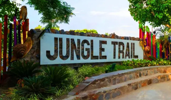 Jungle Trail kids park in Noida offering safe outdoor play, learning activities, and family-friendly weekend fun
