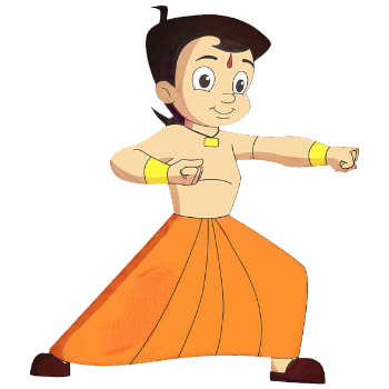 Chhota Bheem doing martial arts
