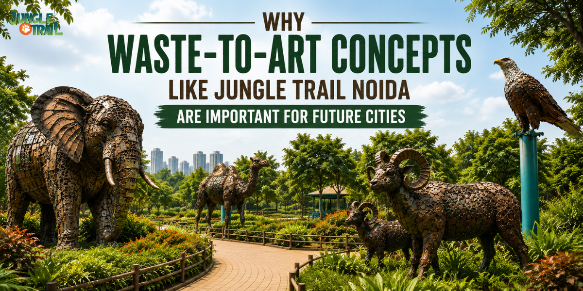 Why Waste-to-Art Concepts Like Jungle Trail Noida Are Important for Future Cities