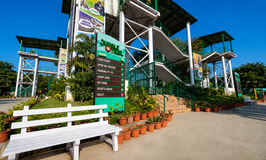 Jungle Trail's outside food area