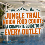 Jungle Trail Noida food court with outdoor seating and multiple food outlets
