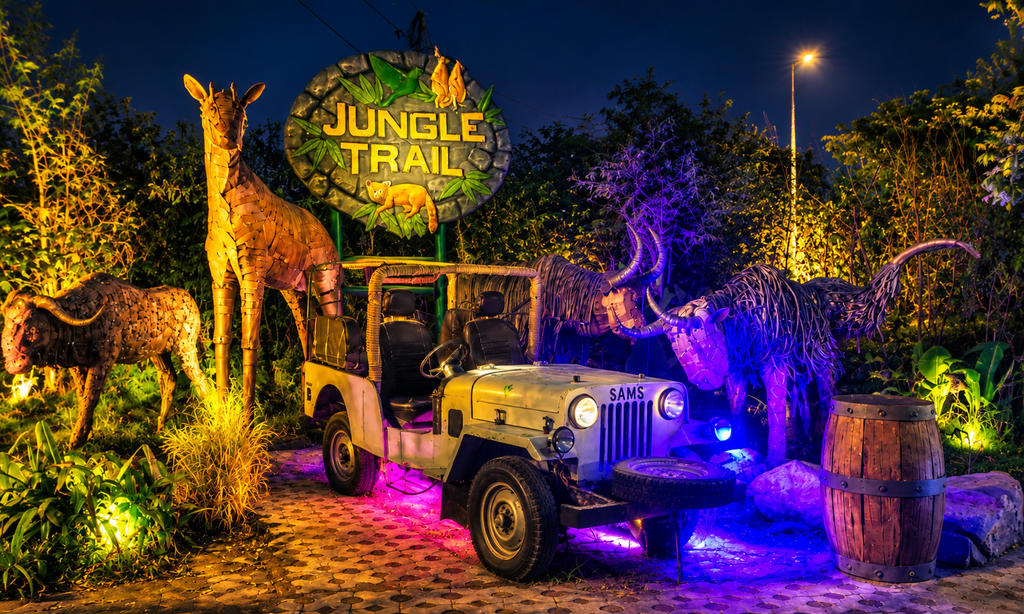 Jungle Trail Jungle Trail transforms after dark